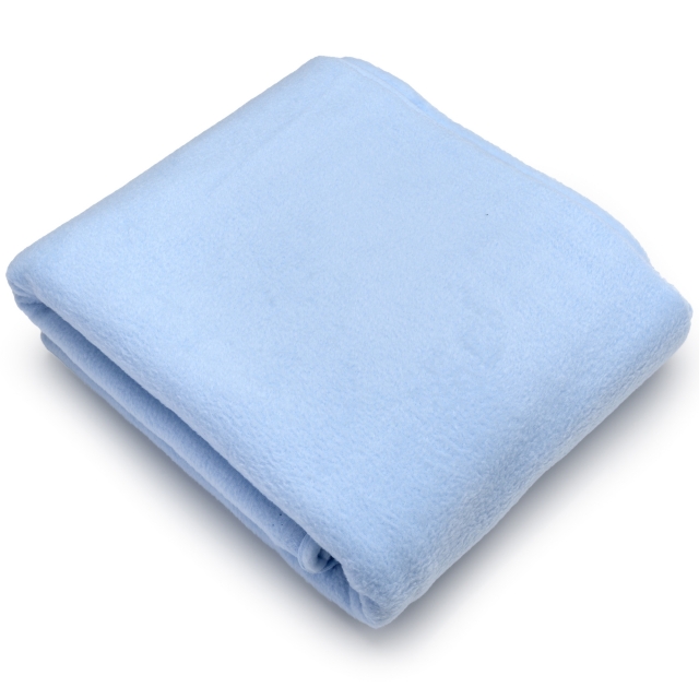 Baby Blue Solid Fleece Fabric